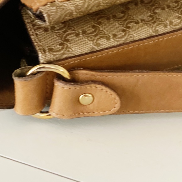 Céline Macadam Leather and Canvas Crossbody Bag - Picture 14 of 16